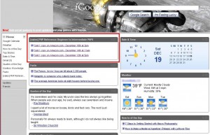 igoogle homepage